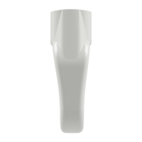 Ovale Öse aus Kunststoff | grau RAL 7035 | Innenprofil Innen-6-kant, oder auch Ø 10 mm | 4 mm Querbohrung