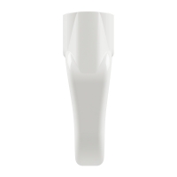 Ovale Öse aus Kunststoff | weiß RAL 9016 | Innenprofil Innen-6-kant, oder auch Ø 10 mm | 4 mm Querbohrung