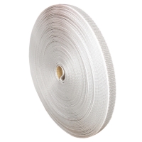 Wende-Rolladengurt | Gurtbreite 14 mm | Gurtstärke 1,3 mm | mit Schonkante | 25 m Rolle | beige-grau