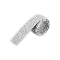 Rolladengurt | Gurtbreite 20 mm | Gurtstärke 1,2 mm | mit Schonkante | grau Meterware