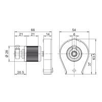 Technische Zeichnung Schnurzuggetriebe 427F108