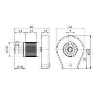 Technische Zeichnung Schnurzuggetriebe 427F109