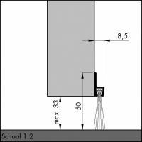 Türboden-Dichtung TB014 | Länge 1 m | aluminium pressblank