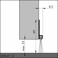 Türboden-Dichtung TB016 | Länge 1 m | aluminium pressblank